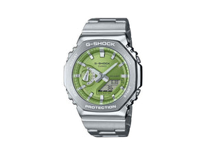 G-SHOCK Casio G-Steel Quartz Watch, Green, 49.3mm × 44.4mm, GM-2110D-3AER