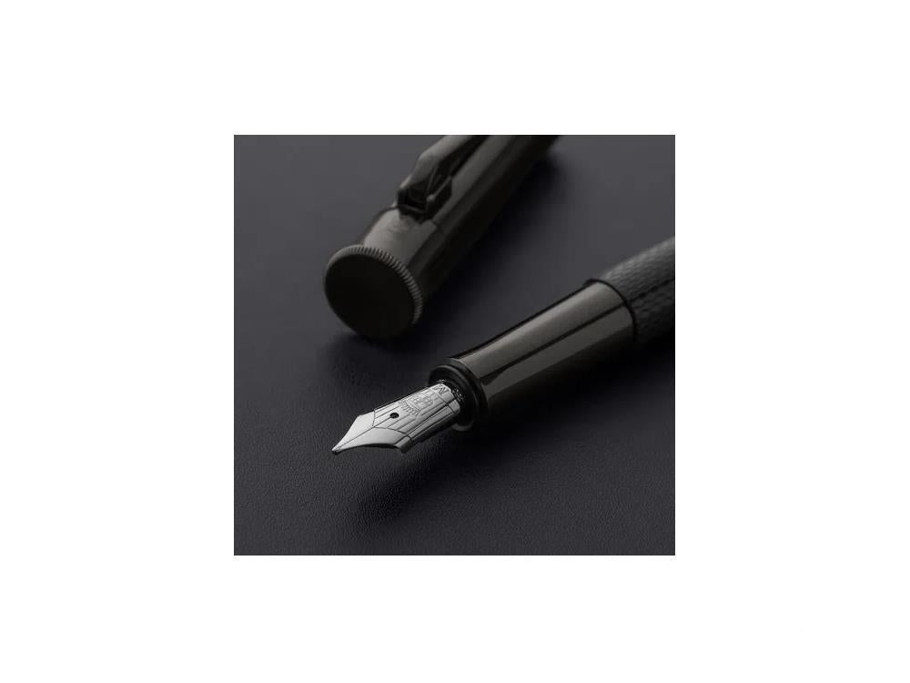 Graf von Faber-Castell Guilloche Black Edition Fountain Pen, 145310