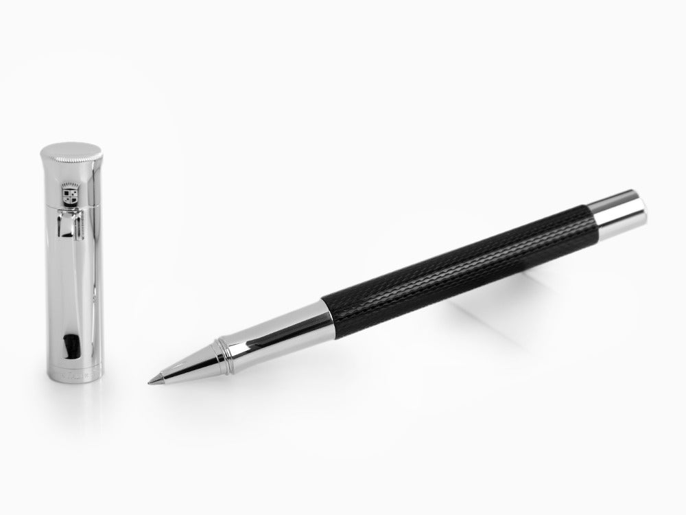 Graf von Faber-Castell Guilloche Rollerball pen, Precious resine, Black, 146510