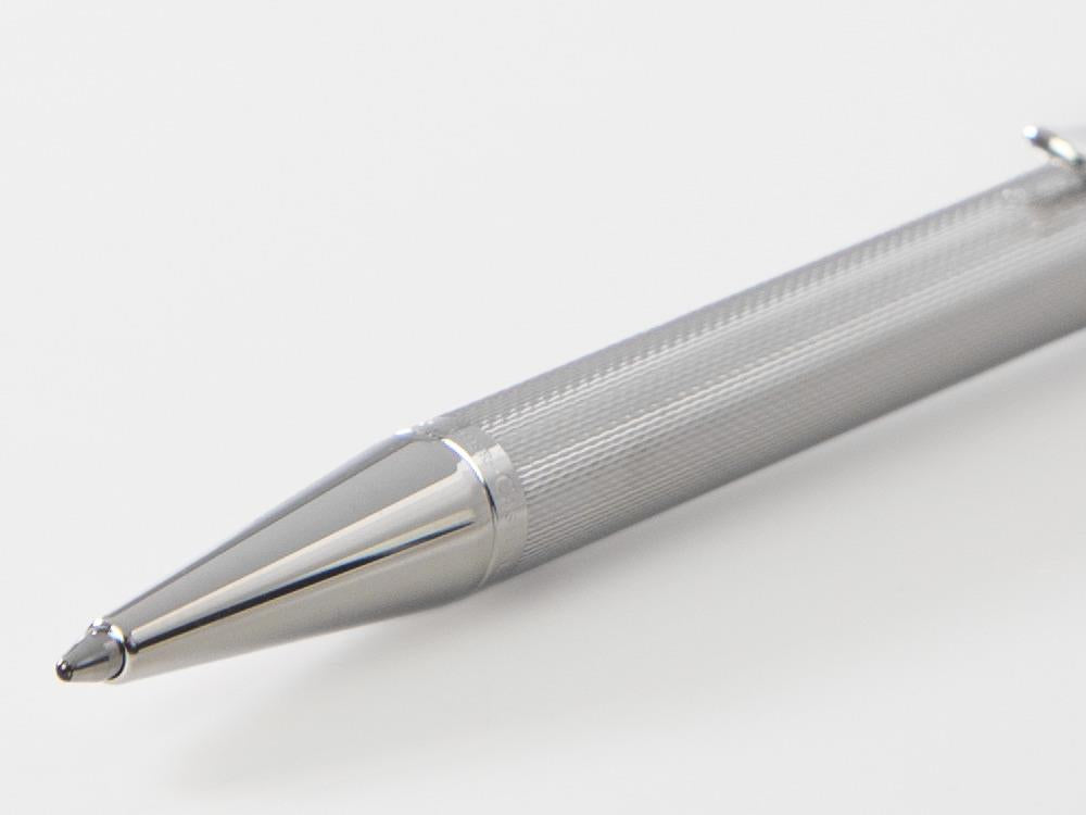 Graf von Faber-Castell Guilloche Ballpoint pen, Metal, Rhodium trim, 146534