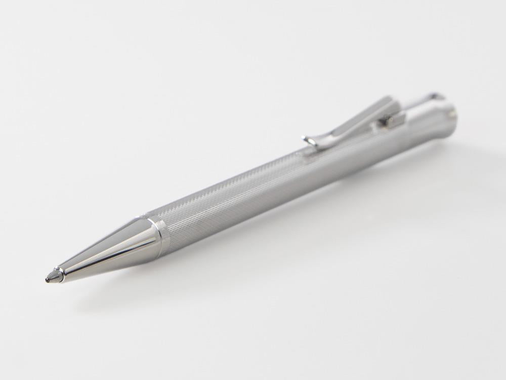 Graf von Faber-Castell Guilloche Ballpoint pen, Metal, Rhodium trim, 146534