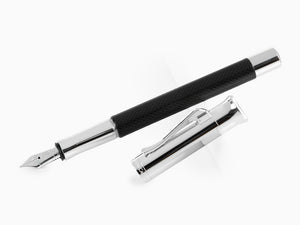 Graf von Faber-Castell Guilloche Fountain Pen, Precious resine, Black