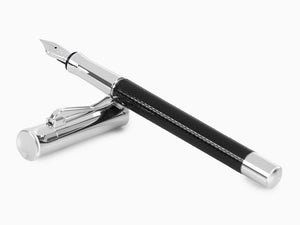 Graf von Faber-Castell Guilloche Fountain Pen, Precious resine, Black