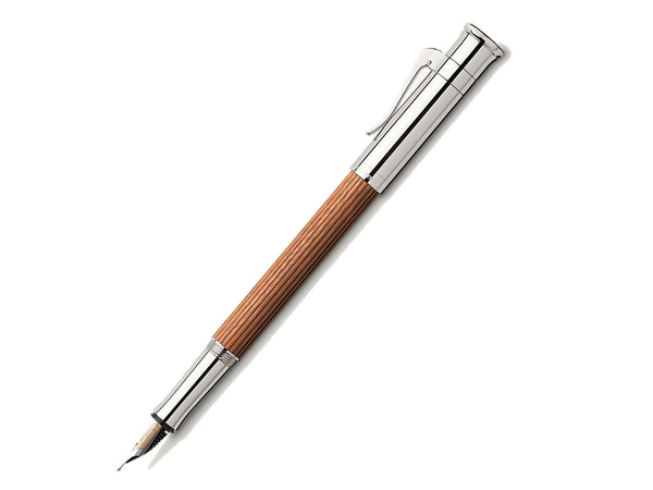 Graf von Faber-Castell Classic Fountain Pen, Pernambuco wood, Platinum -  Iguana Sell