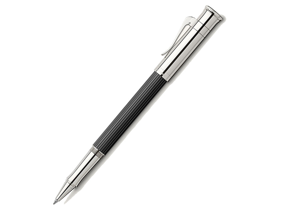 Graf von Faber-Castell Classic Rollerball pen, Ebony wood, Platinum trim,145511