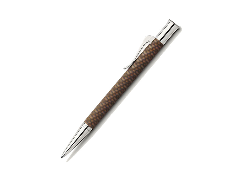 Graf von Faber-Castell Guilloche Ballpoint pen, Precious resine, Cognac, 146535