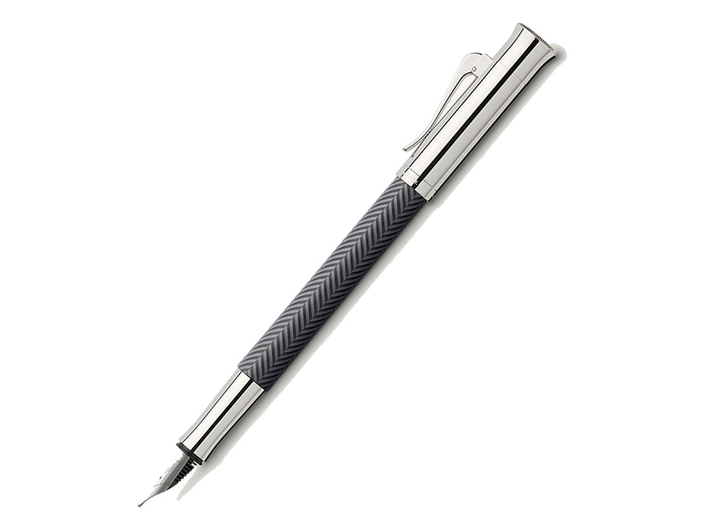 Graf von Faber-Castell Guilloche Ciselé Fountain Pen, Anthracite, 146700