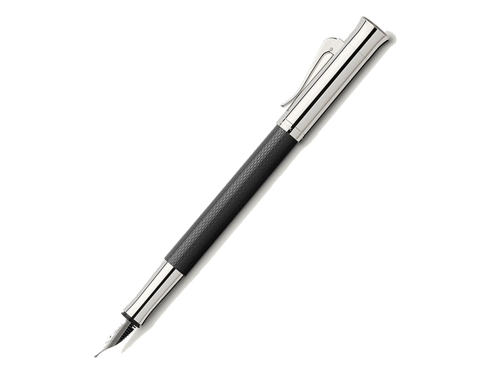 Graf von Faber-Castell Guilloche Fountain Pen, Precious resine, Black