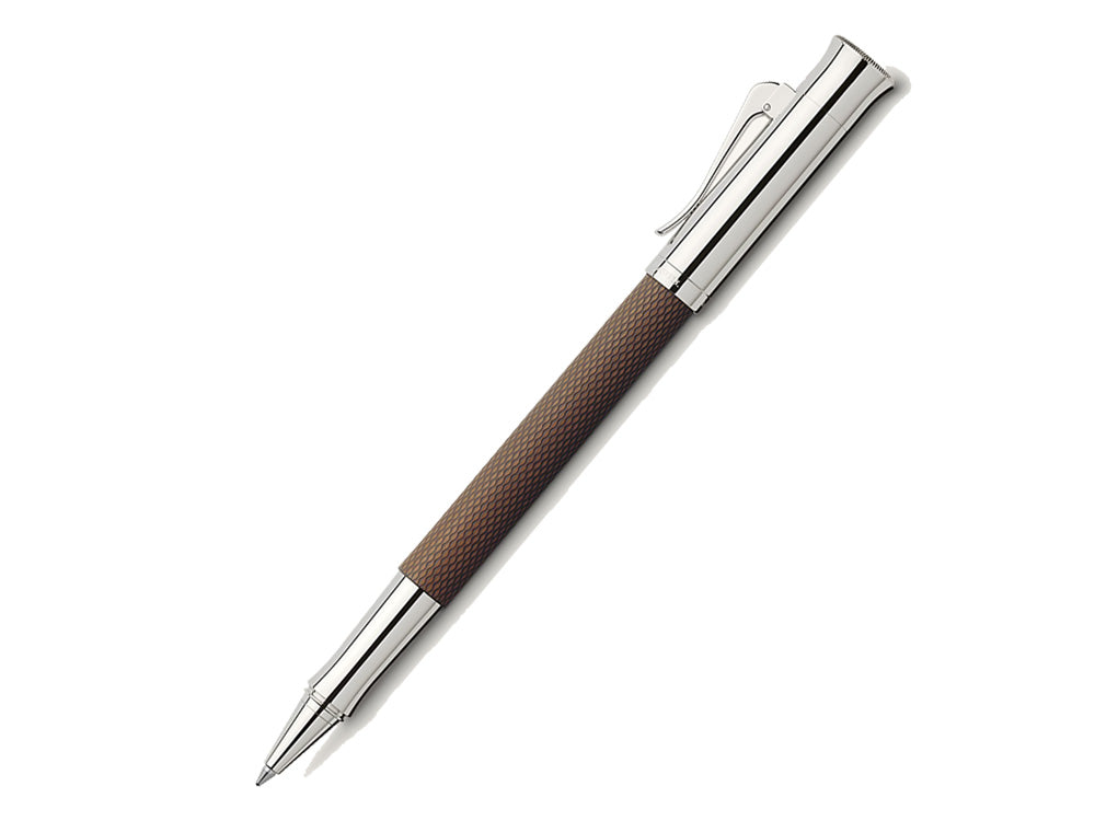 Graf von Faber-Castell Guilloche Rollerball pen, Precious resine, Cognac