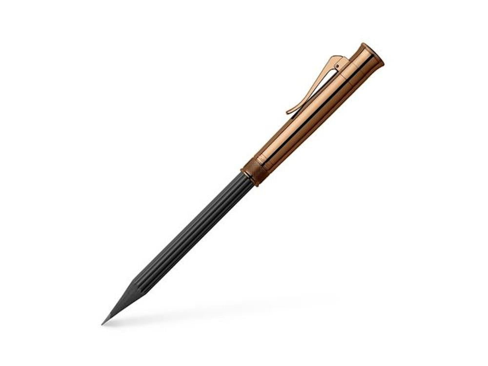 Graf von Faber-Castell Perfect Pencil Brown Edition, Ribbed, PVD, Black 118536