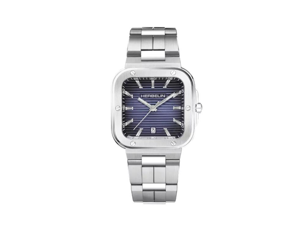 Herbelin Cap Camarat Quartz Watch, Stainless Steel 316L, Blue, 39 mm, 12246B15