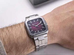 Herbelin Cap Camarat Quartz Watch, Stainless Steel 316L, Red, 39 mm, 12246B18