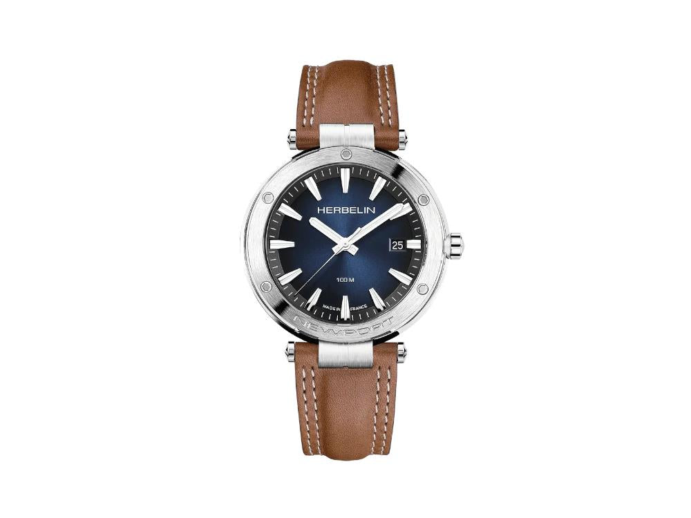 Herbelin Newport Quartz Watch, Blue, 40.5 mm, 12288A15GD