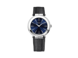 Herbelin Newport Slim Quartz Watch, Stainless Steel 316L, Blue, 40 mm, 19522AP15