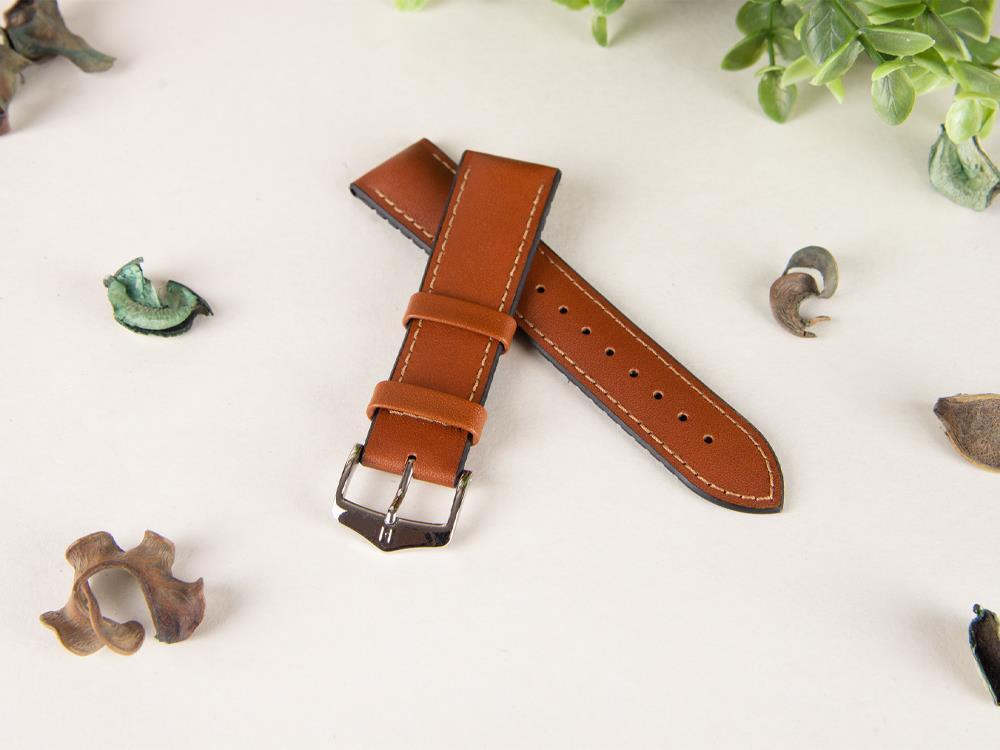 Hirsch James Performance Collection Strap Brown 22 mm 0925002070 2 Iguana Sell