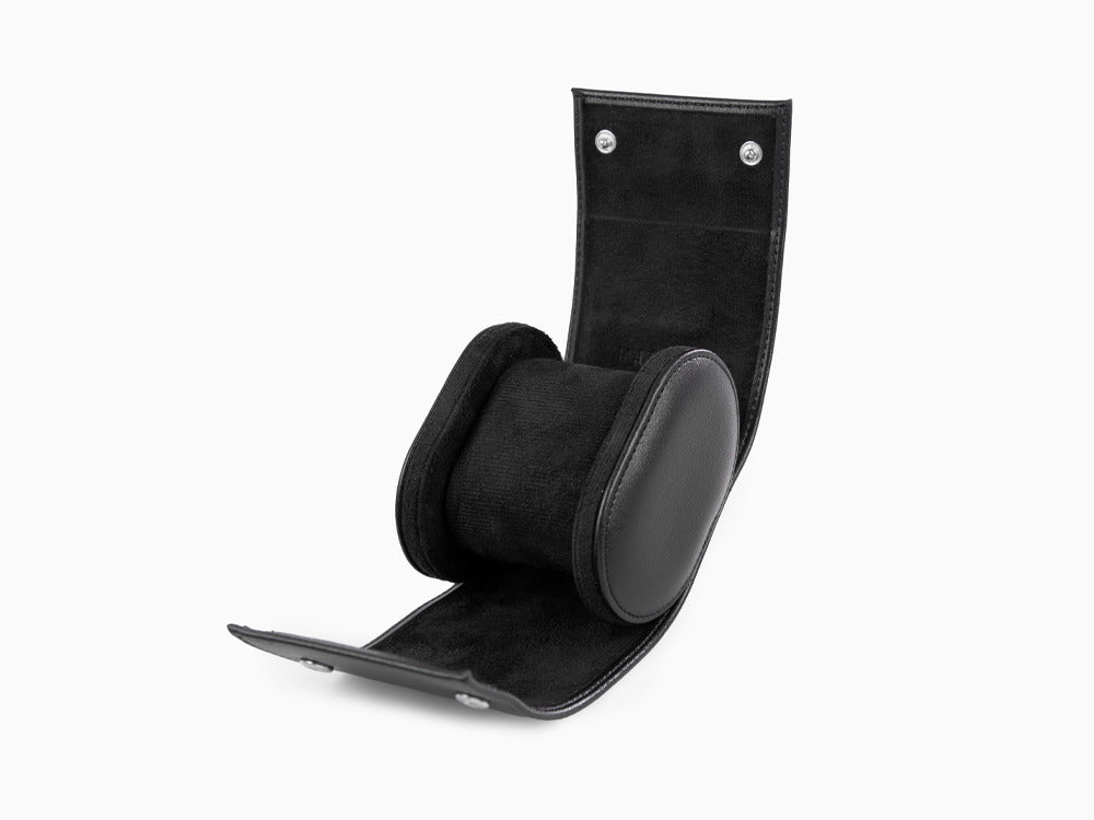 Iguana Watch Case, Vegan Leather, Black, 1 Watch, WATCH-ROLL