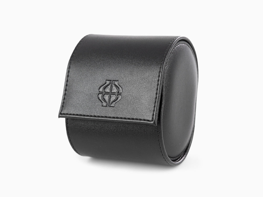 Iguana Watch Case, Vegan Leather, Black, 1 Watch, WATCH-ROLL