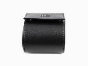 Iguana Watch Roll, Leather, Black, WATCH-ROLL