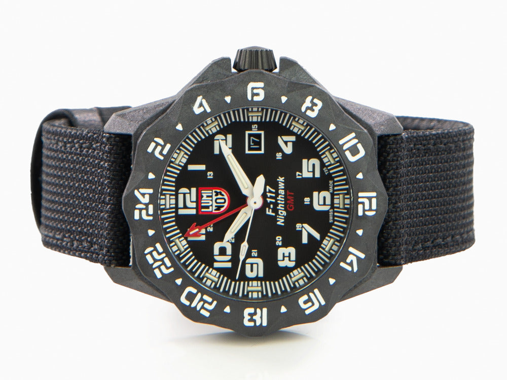 Luminox Air F-117 Nighthawk Quartz Watch, CARBONOX, Black, 44mm, 20atm,  XA.6441