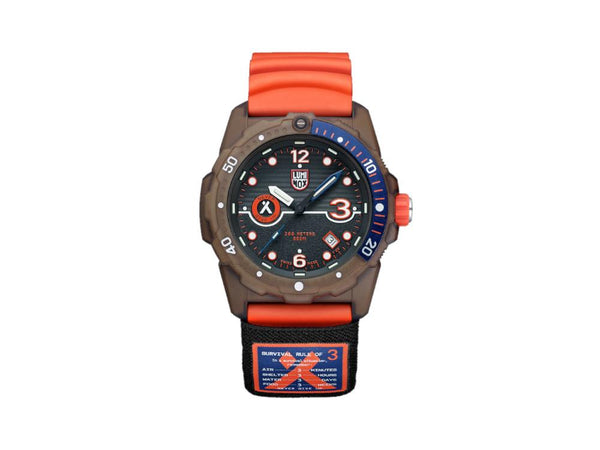 Luminox Bear Grylls Survival 3720 Series Quartz Watch, Grey, 42 