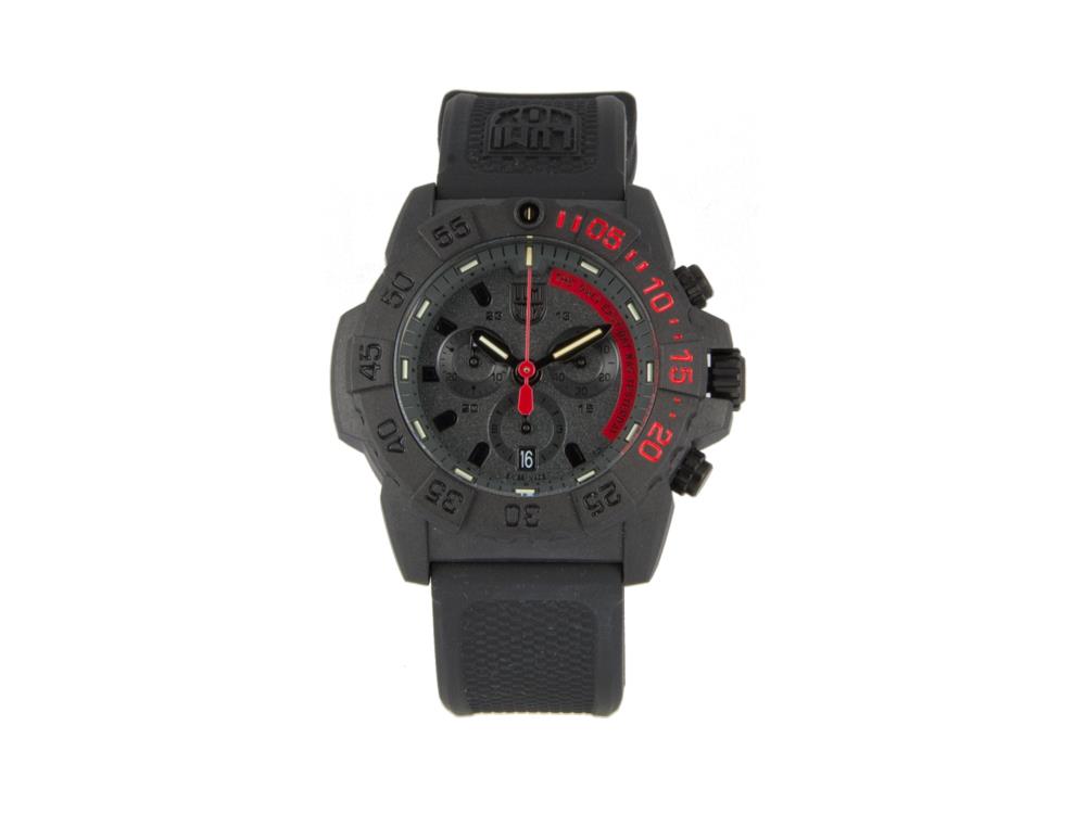 Luminox Sea Navy Seal Chronograph 3580 Series Quartz Watch, Black, XS.3581.EY