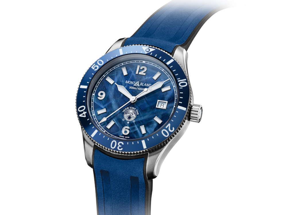 Montblanc watches blue colour best sale