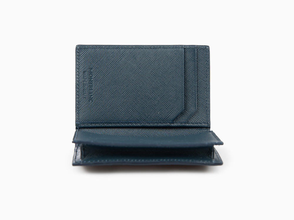 Montblanc Sartorial Card holder, Leather, Blue, 131580