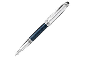 Montblanc Meisterstuck Solitaire Doue Blue Hour Fountain Pen 132100 Iguana Sell