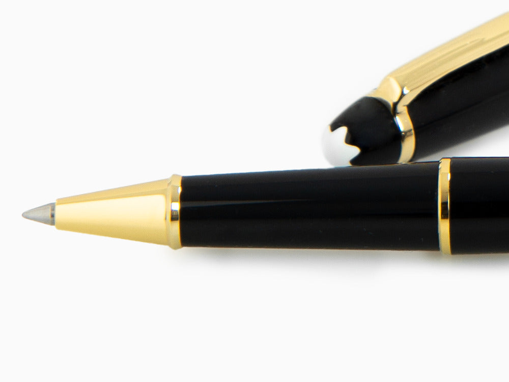 Montblanc Meisterstück Classique Rollerball pen, Gold trim, Black, 132 -  Iguana Sell