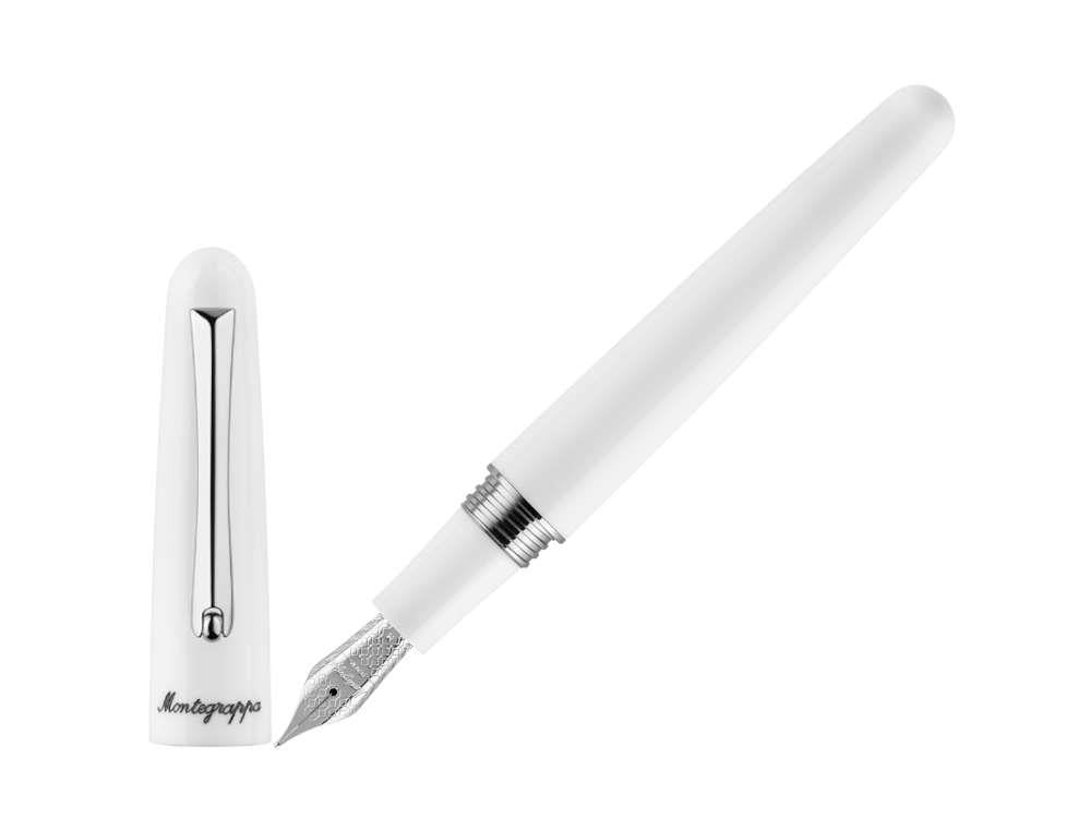 Montegrappa Elmo 01 Frost Fountain Pen, Stainless Steel, ISEOR-AW