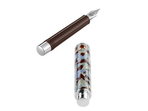 Montegrappa Gnomo Obsession Mocha Fountain Pen, Resin, Brown, ISGNO-AW