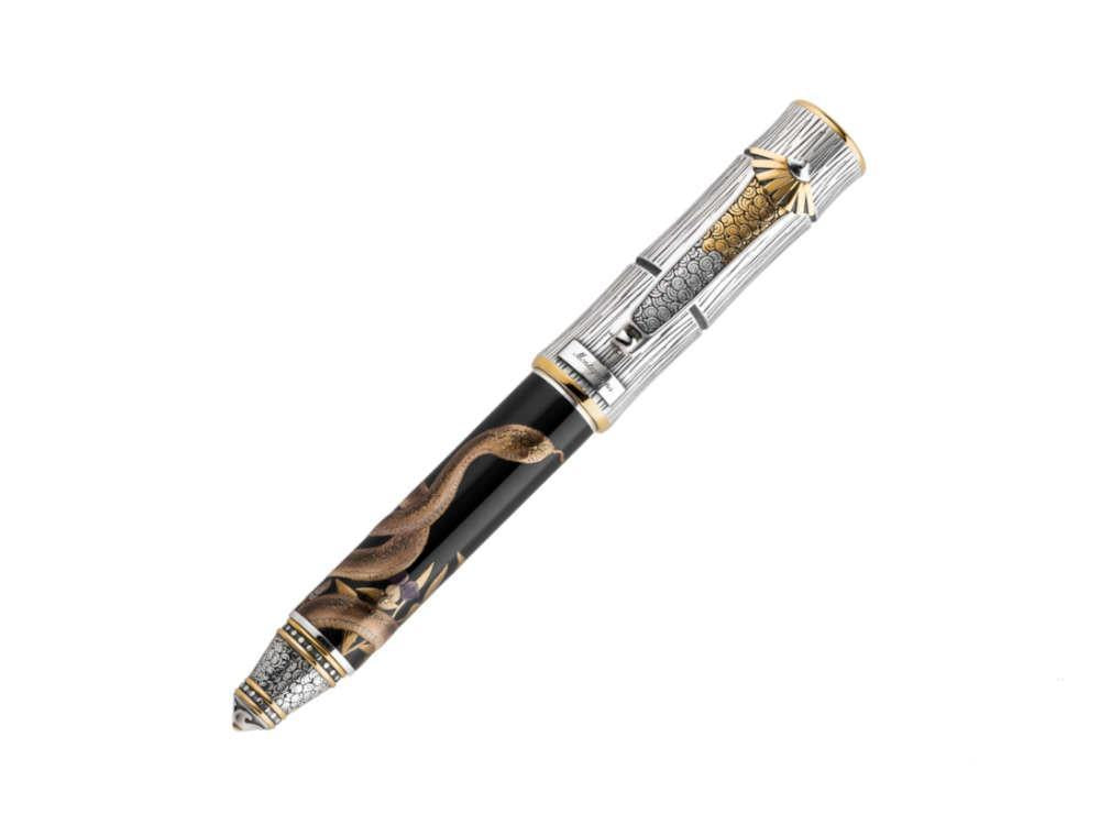 Montegrappa Kitcho Snake Fountain Pen, Silver, Limited Edition, ISKIN- -  Iguana Sell