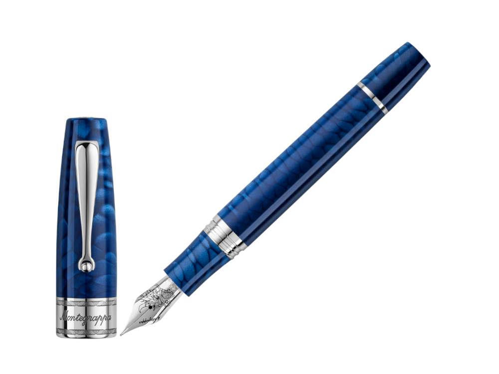 Montegrappa Regal Year Of The Dragon Indigo Fountain Pen, LE, ISYDN-IB-2