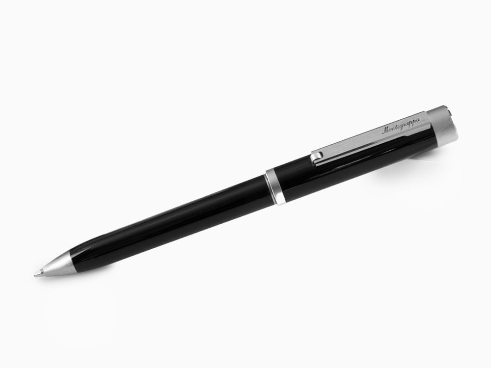 Montegrappa Zero Ballpoint pen, Black Resin, Palladium IP, ISZEIBIP