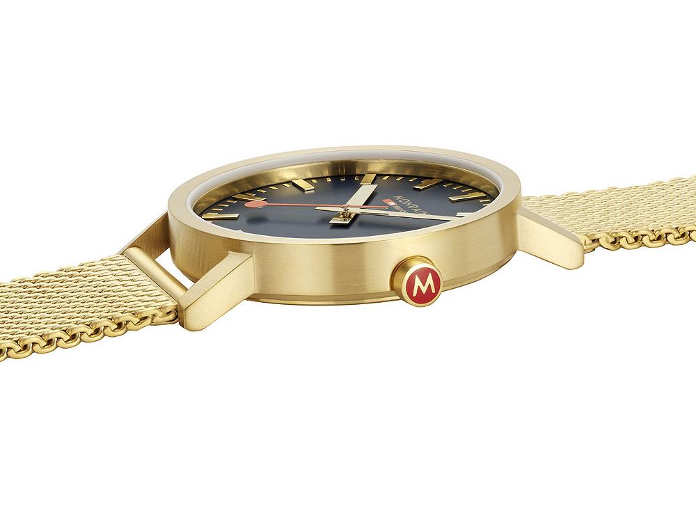 Mondaine Classic Quartz Watch, Blue, 40 mm, A660.30360.40SBM