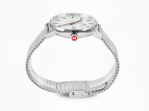 Mondaine SBB Evo2 Big Quartz Watch, White, 40 mm, Day, MSE.40210.SM