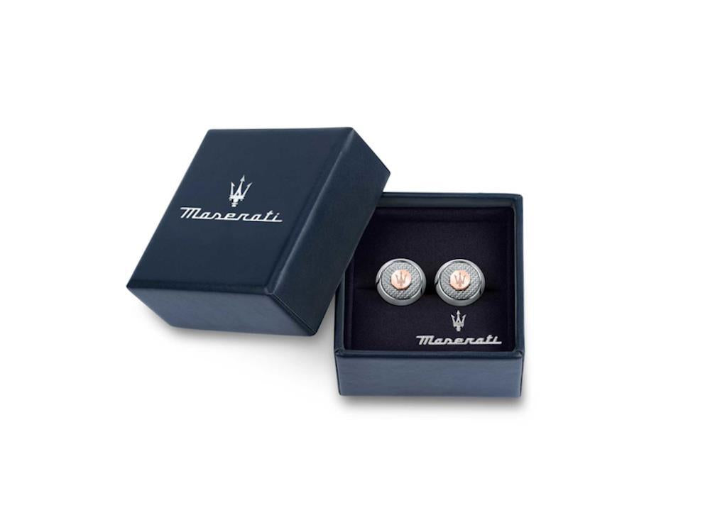 Maserati Gioielli Cufflinks, Steel, Silver, Polished, JM121ATK14 - Iguana  Sell