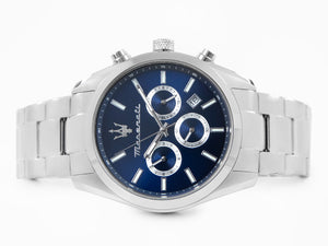 Maserati Attrazione Quartz Watch, Blue, 43 mm, Mineral crystal, R8853151005