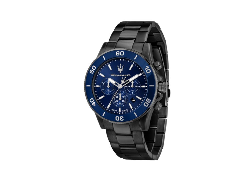 Maserati Competizione Quartz Watch, PVD, Blue, 43 mm, R8873600005