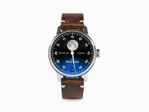 Meistersinger Stratoscope Automatic Watch, SW 220-1, 43 mm, Blue, ST982-SVSL02