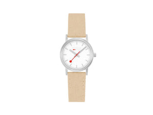 Mondaine Classic Quartz Watch, White, 30 mm, Fabric strap, A658.30323.17SBK