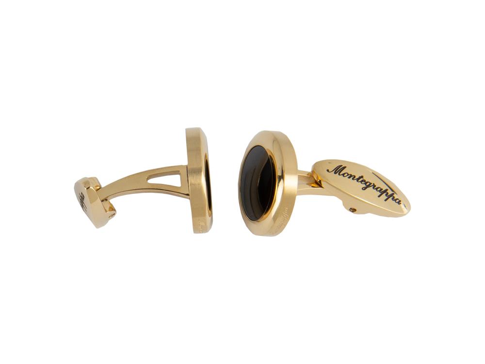 Montegrappa Classico Cufflinks, Stainless steel, IP Yellow Gold, IDCCCLYB