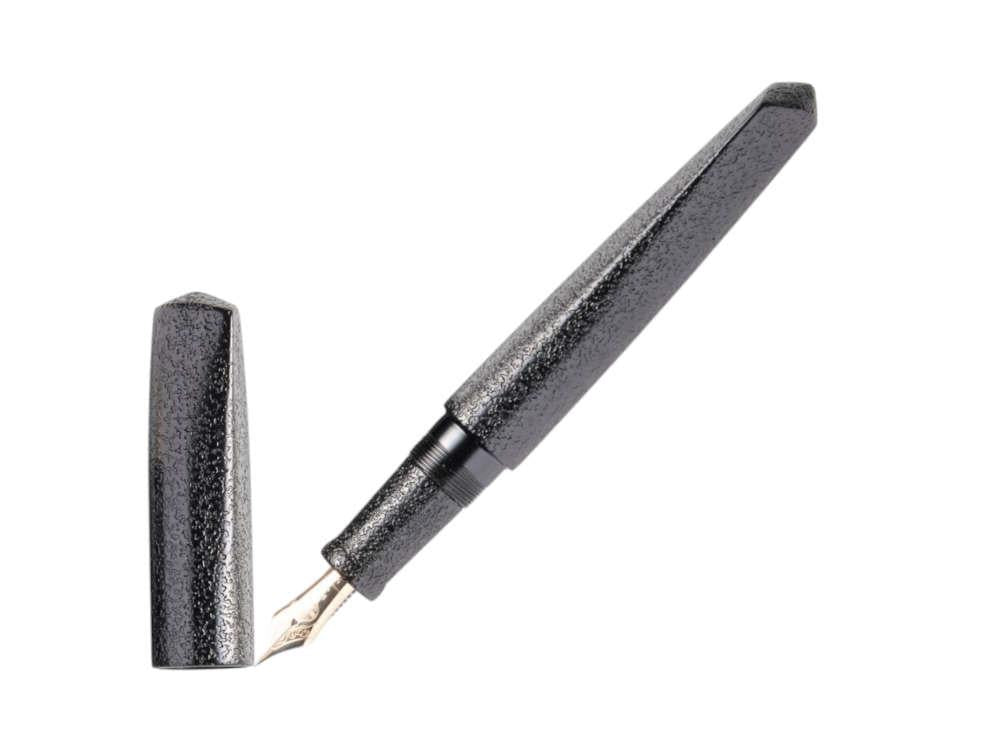Nakaya Dorsal Fin Ver.2 Kuro Ishime Fountain Pen Black