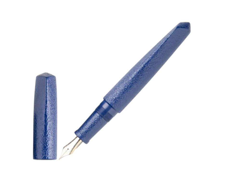 Nakaya Dorsal Fin Ver.2 Kikyo Ishime Fountain Pen, Blue