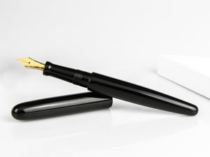 Nakaya Cigar Kuro-Roiro Fountain Pen Long, Black, Ebonite