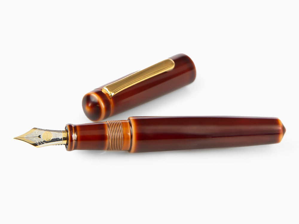 Nakaya Writer Fountain Pen Toki-Tamenuri, Piccolo, Ebonite, Two toned