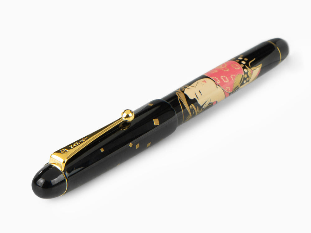 Namiki Nippon Art 3 Beauties Ohisa Takashima Fountain Pen, Maki-e, Gol -  Iguana Sell