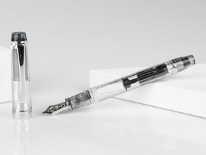 Pilot Custom Heritage 92 Fountain Pen, Resin, Chrome, Transparent