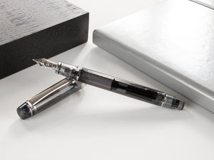 Pilot Custom Heritage 92 Fountain Pen, Resin, Chrome Trim, Black