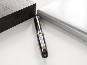 Pilot Custom Heritage 92 Fountain Pen, Resin, Chrome Trim, Black